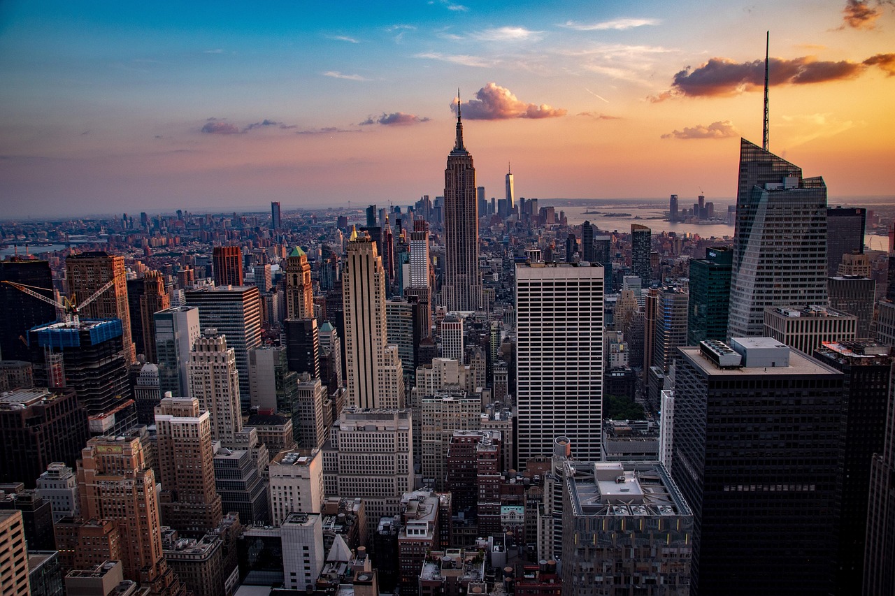 New York City skyline showing accessible hotels